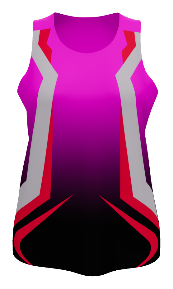 Female Sprinter Running Tank, design 08
